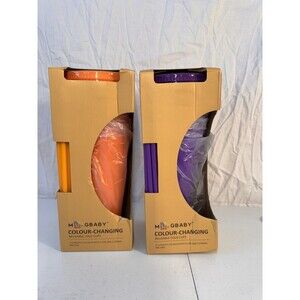 Reuseable Cup Top & Straw. Set of 5 purple and 5 Orange New  24 Ounces